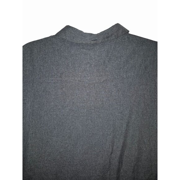 Hurley Mens Gray Short Sleeve Button-Up Shirt XXL Cotton Blend - Picture 9 of 10